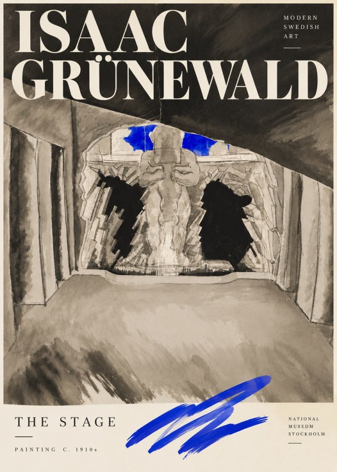 Isaac Grünewald The Stage No5 - Plakat