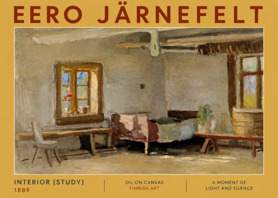 Eero Järnefelt Interior (Study) No5 - Plakat