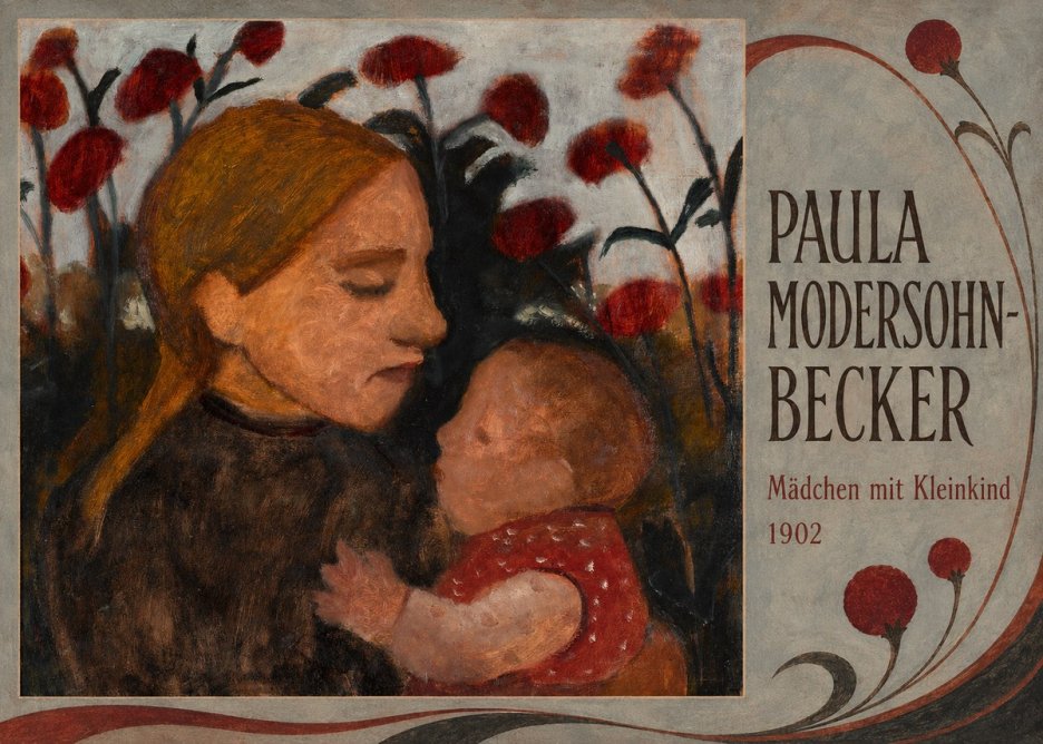 Paula Modersohn-Becker Mädchen Mit Kleinkind II No2 - Plakat