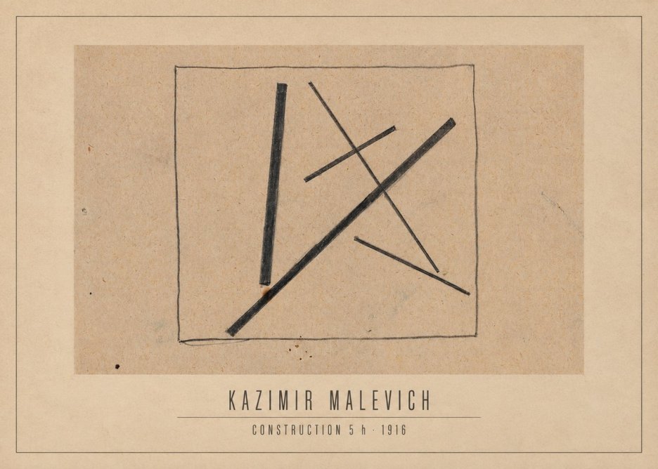 Kazimir Malevich Construction 5 H No3 - Plakat