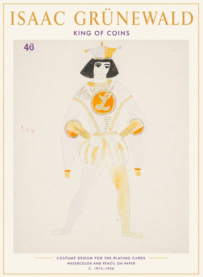 Isaac Grünewald King of Coins No1 - Plakat