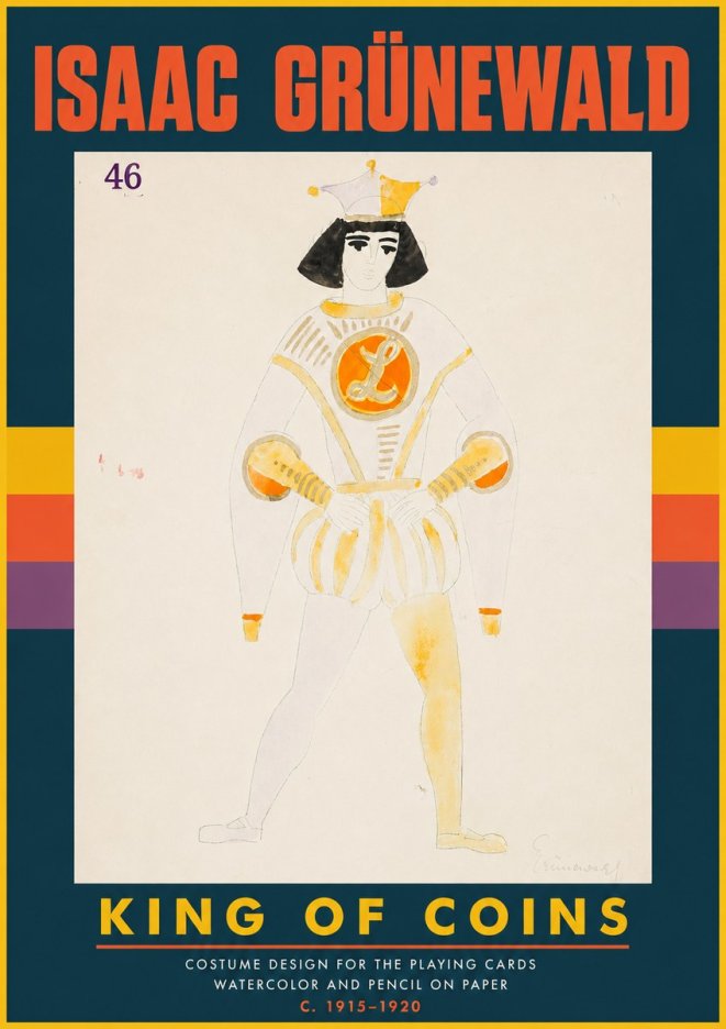 Isaac Grünewald King of Coins No4 - Plakat