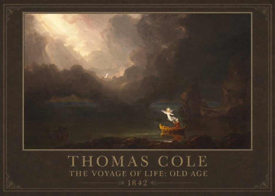 Thomas Cole The Voyage of Life: Old Age IV No1 - Plakat