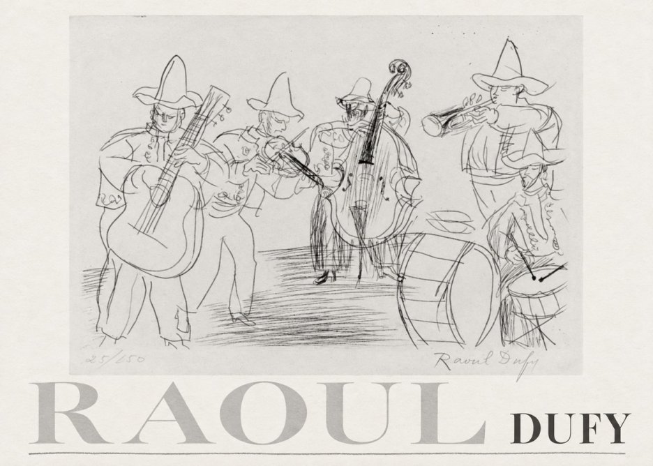 Raoul Dufy Musicians No3 - Plakat