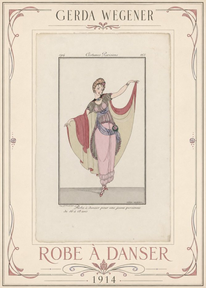 Gerda Wegener Robe À Danser No1 - Plakat