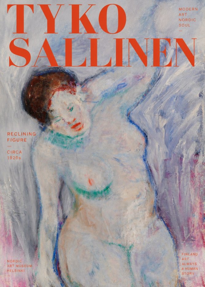 Tyko Sallinen Reclining Figure No2 - Plakat
