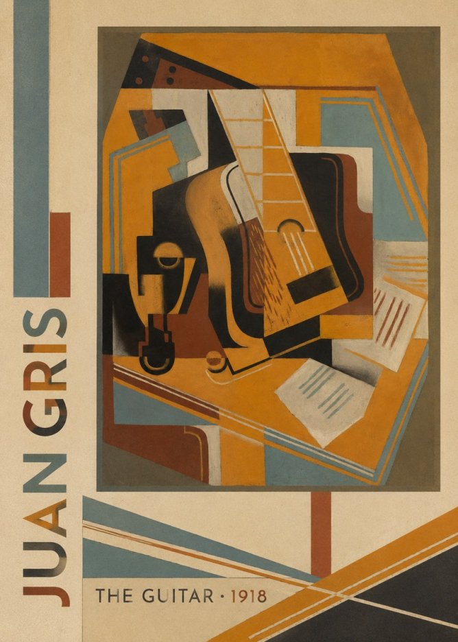 Juan Gris The Guitar No2 - Plakat