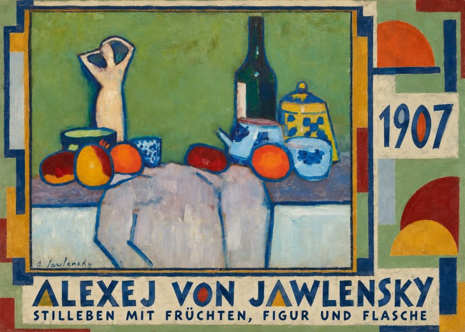 Alexej von Jawlensky Stilleben Mit Früchten, Figur Und Flasche 1907 No4 - Plakat