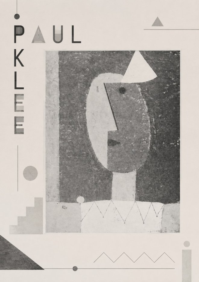 Paul Klee The Clown No4 - Plakat