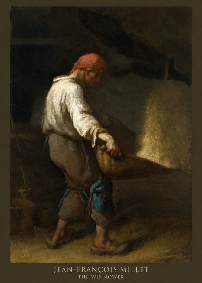Jean-François Millet The Winnower No6 - Plakat