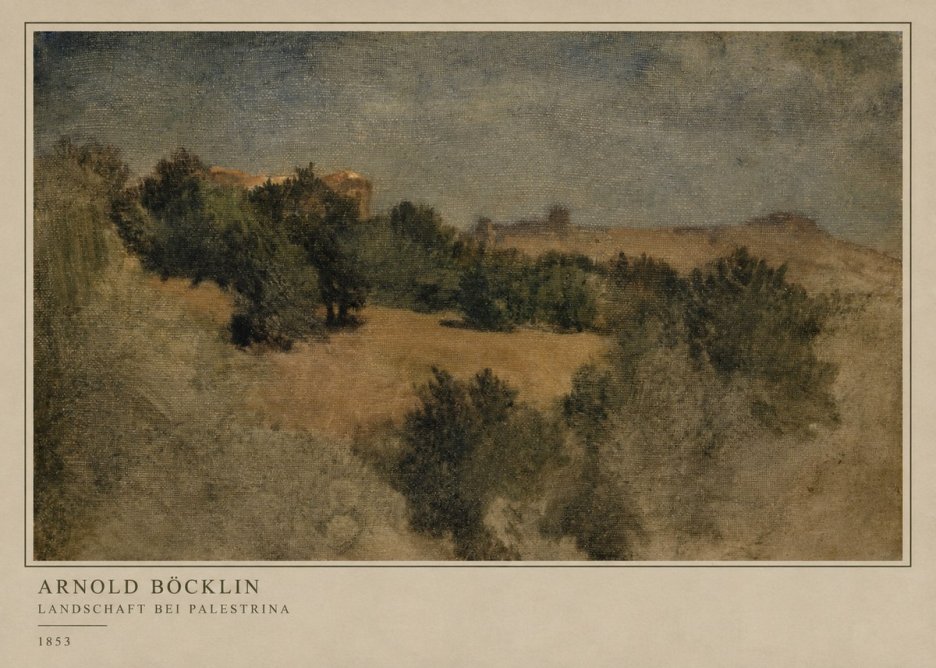 Arnold Böcklin Landschaft Bei Palestrina No3 - Plakat