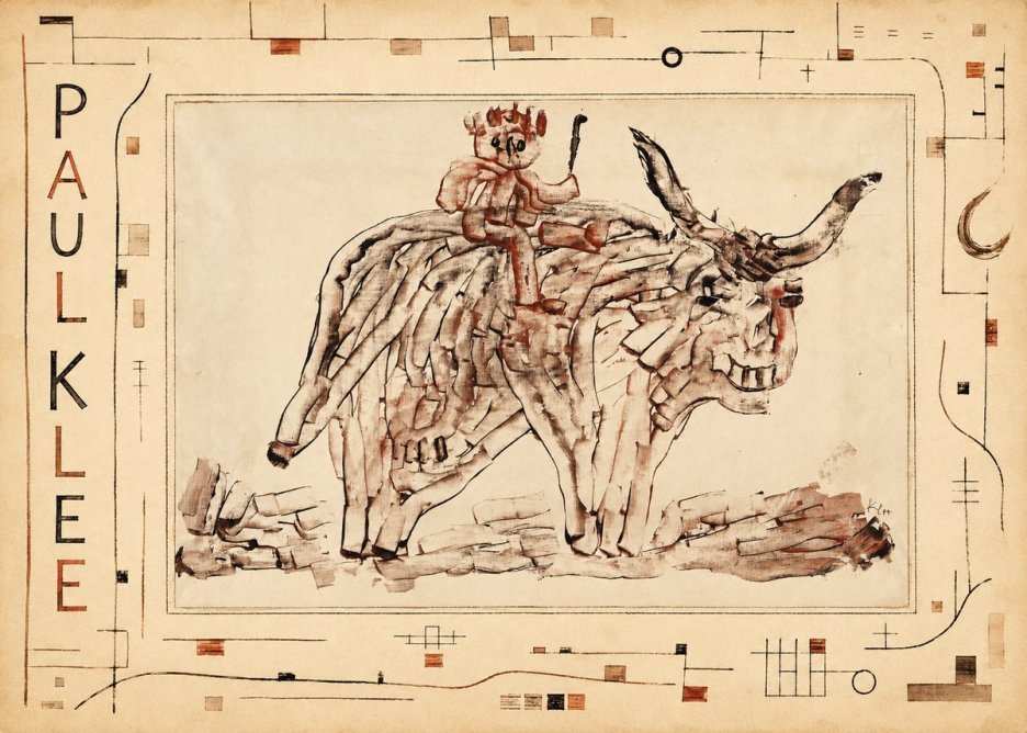 Paul Klee Bear Rider No3 - Plakat