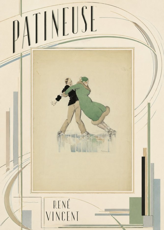 René Vincent Patineuse No3 - Plakat