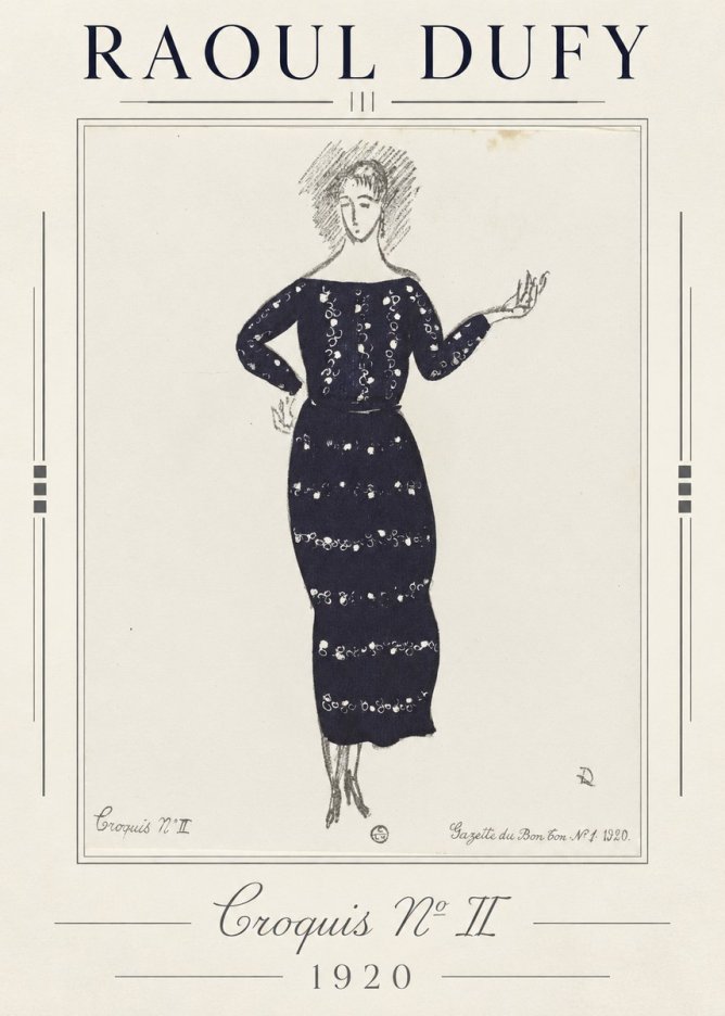 Raoul Dufy Croquis N° Ii No1 - Plakat
