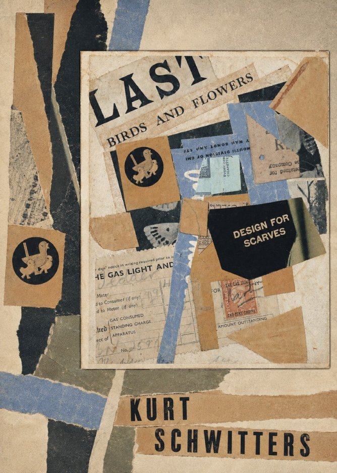 Kurt Schwitters Last Birds and Flowers No4 - Plakat