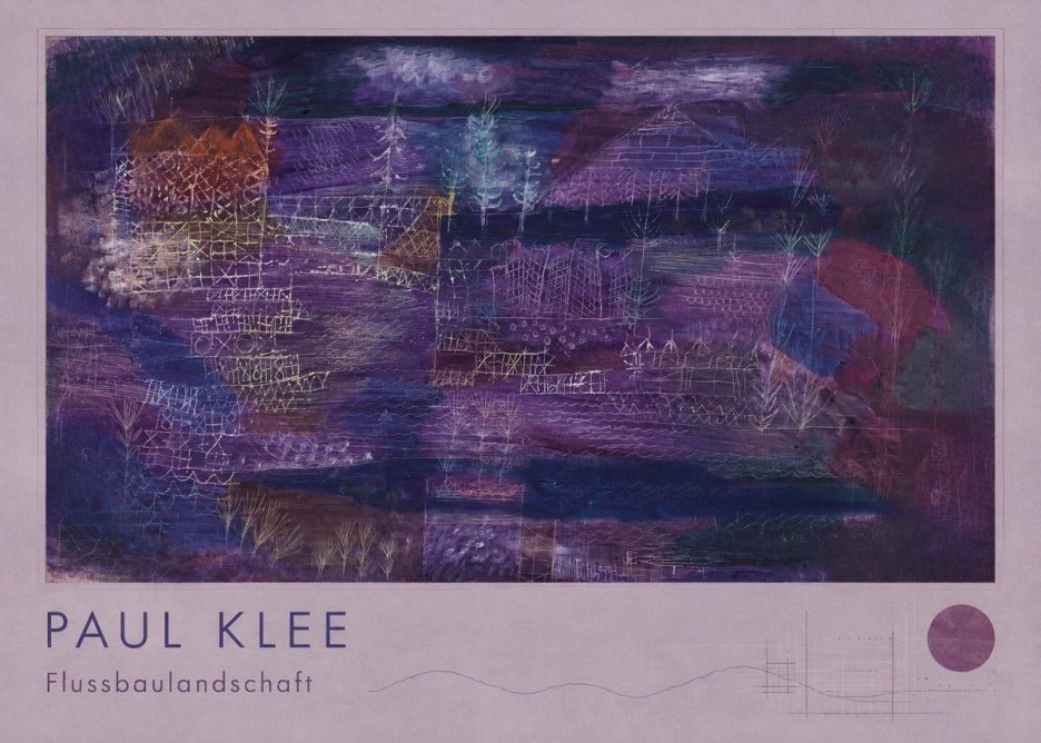 Paul Klee Flussbaulandschaft No2 - Plakat