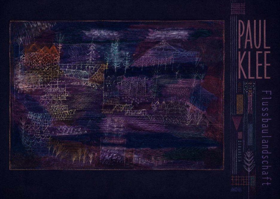 Paul Klee Flussbaulandschaft No3 - Plakat