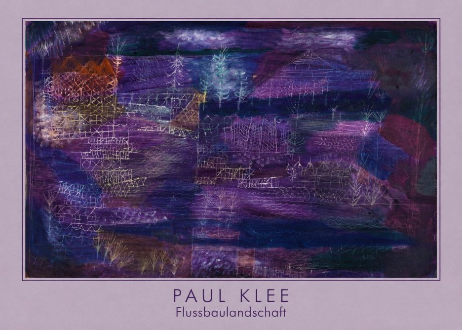 Paul Klee Flussbaulandschaft No5 - Plakat