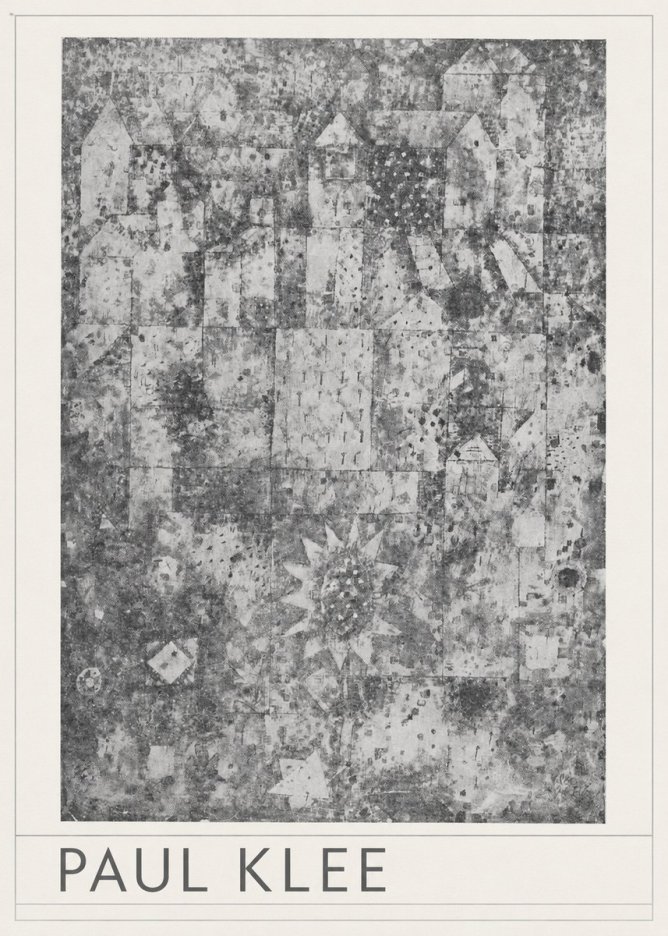 Paul Klee Town and Country No3 - Plakat