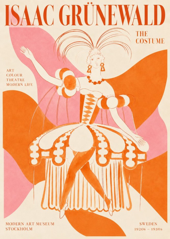 Isaac Grünewald The Costume II No2 - Plakat