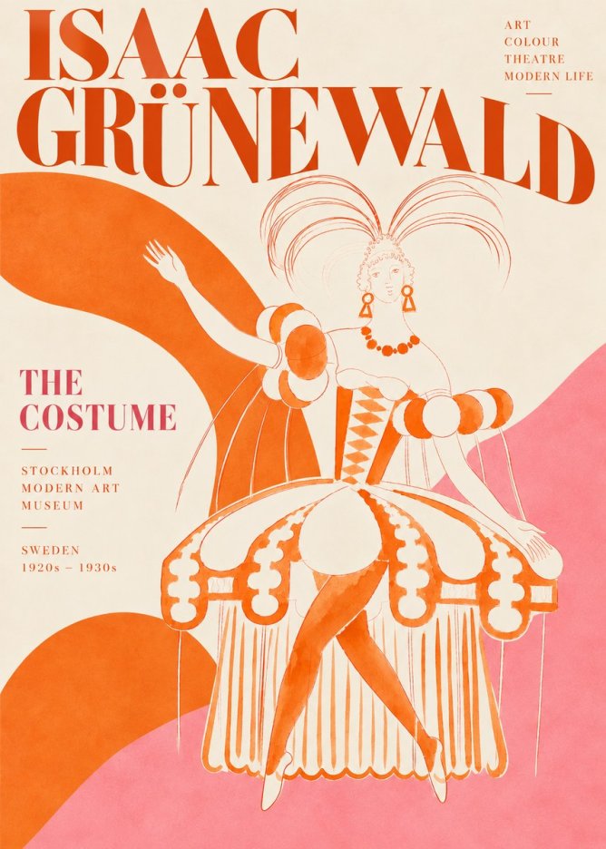 Isaac Grünewald The Costume II No5 - Plakat