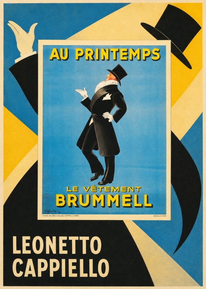 Leonetto Cappiello Au Printemps Le Vêtement Brummell No5 - Plakat