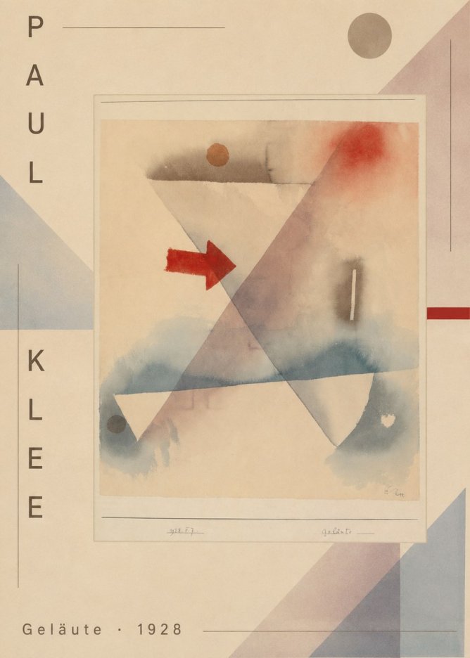 Paul Klee Geläute No2 - Plakat