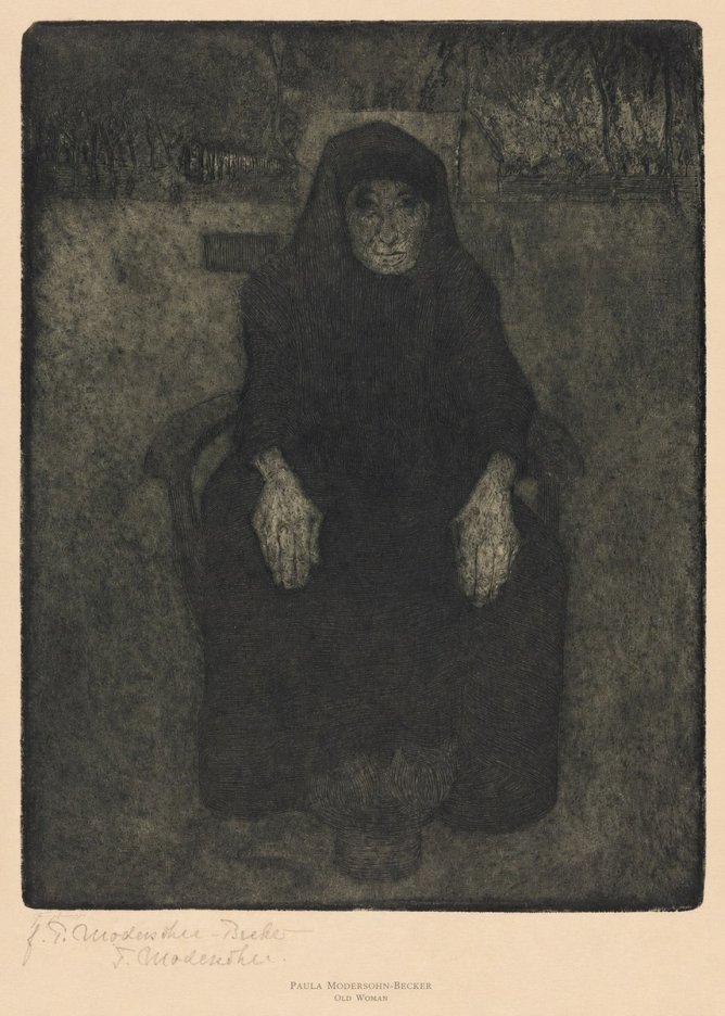Paula Modersohn-Becker Old Woman No6 - Plakat