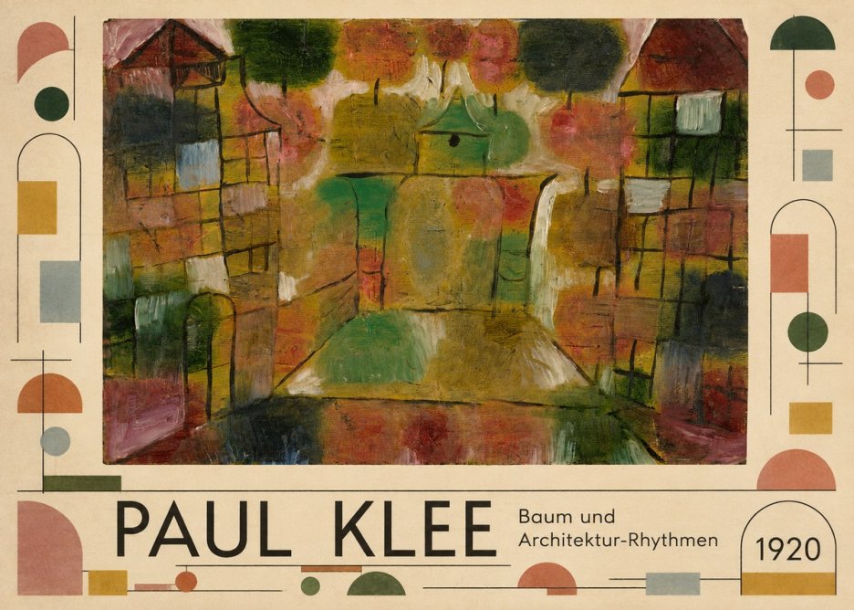 Paul Klee Baum Und Architektur-rhythmen No5 - Plakat