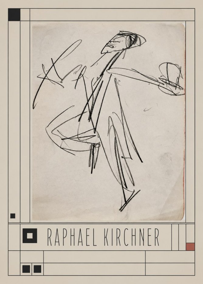 Raphael Kirchner Dynamic Dancer Sketch No3 - Plakat