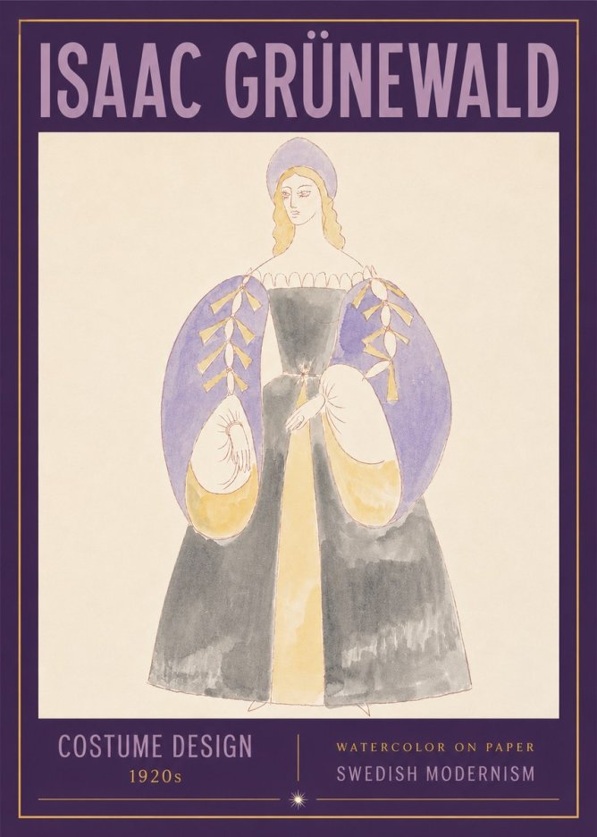 Isaac Grünewald Costume Design XIV No3 - Plakat