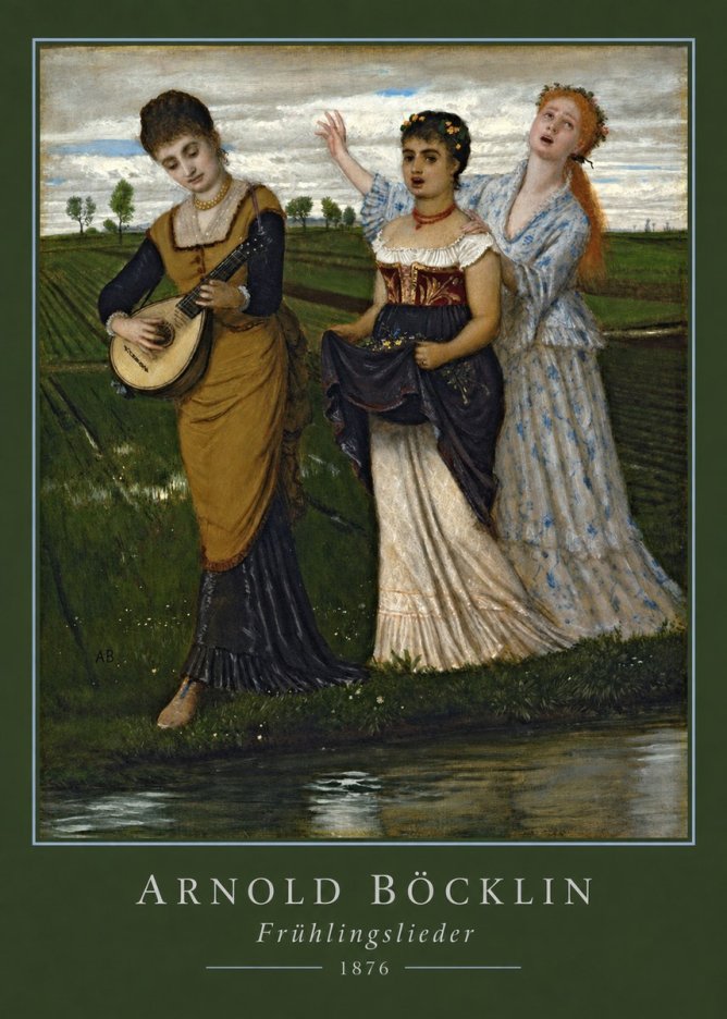 Arnold Böcklin Frühlingslieder No3 - Plakat