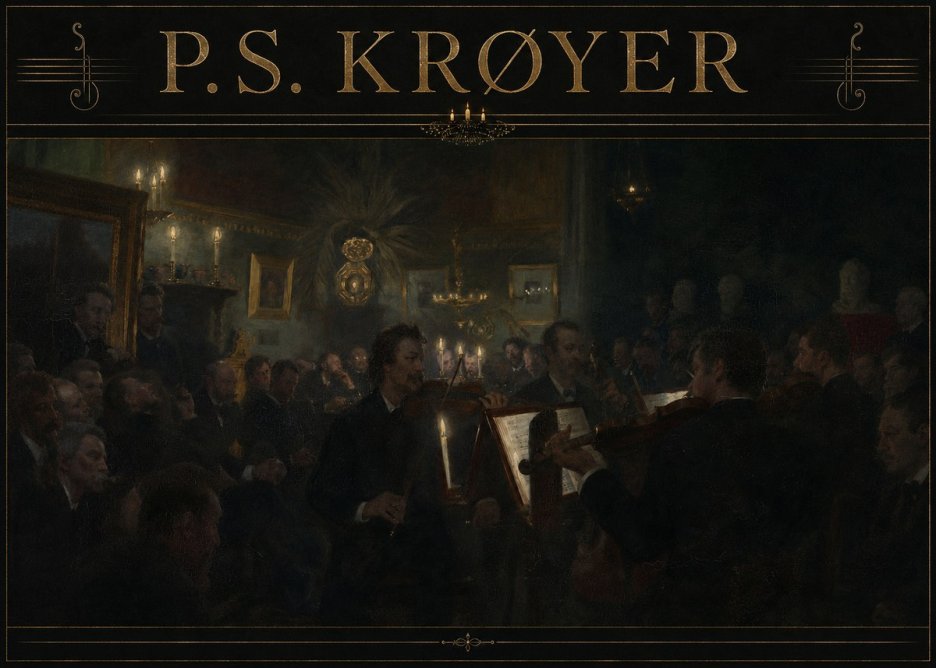P.S. Krøyer An Evening at Høeberg's Home No3 - Plakat