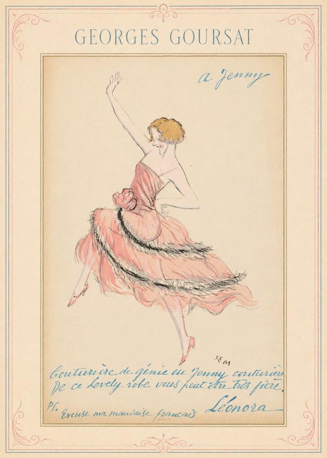 Georges Goursat A Jenny No1 - Plakat