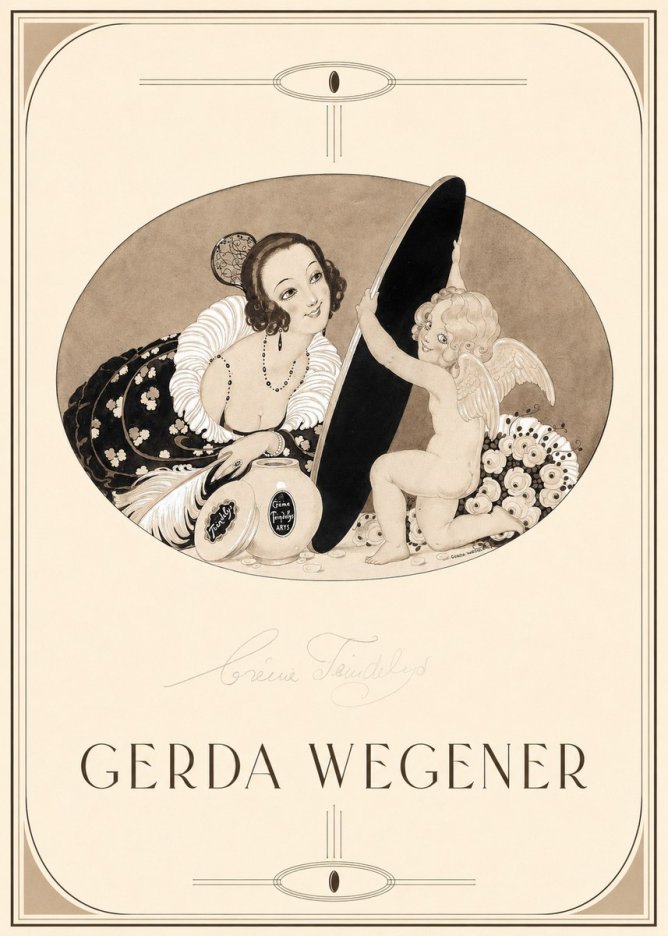 Gerda Wegener Crème Teindelys II No1 - Plakat
