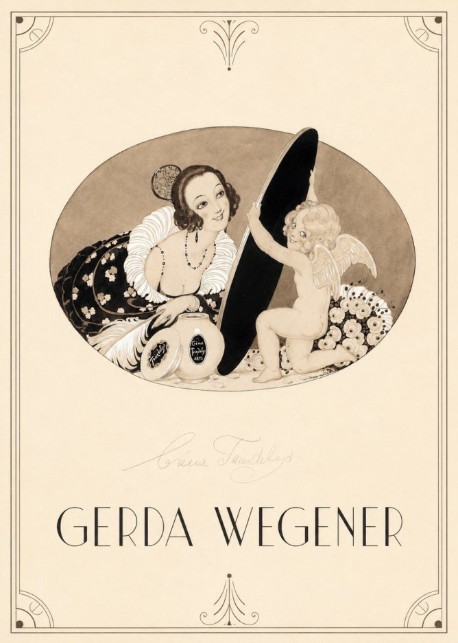 Gerda Wegener Crème Teindelys II No2 - Plakat