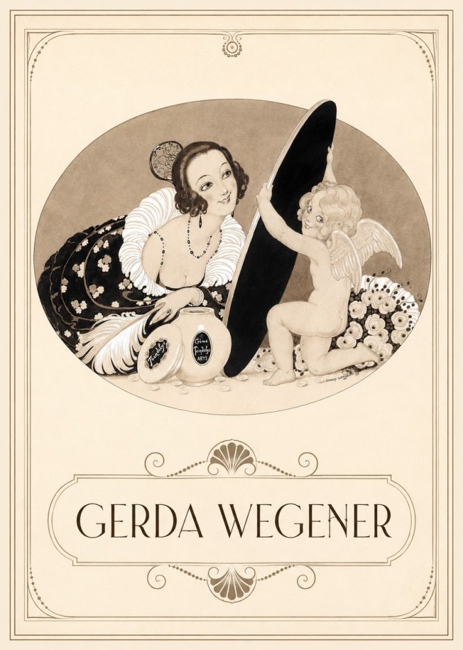 Gerda Wegener Crème Teindelys II No3 - Plakat