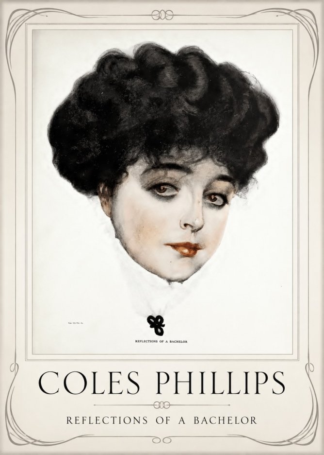 Coles Phillips Reflections of a Bachelor No1 - Plakat