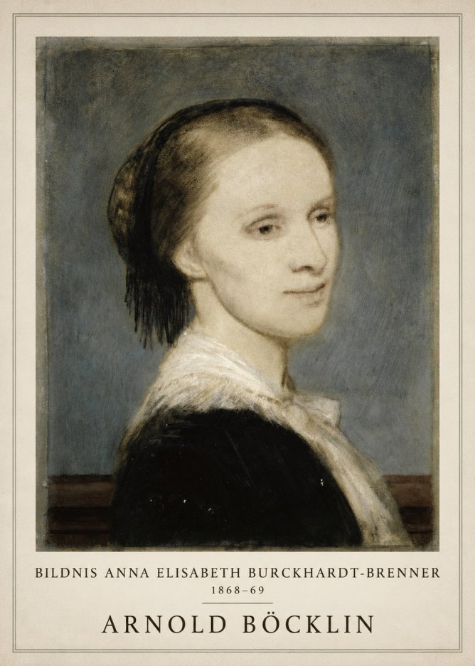 Arnold Böcklin Bildnis Anna Elisabeth Burckhardt-brenner No1 - Plakat