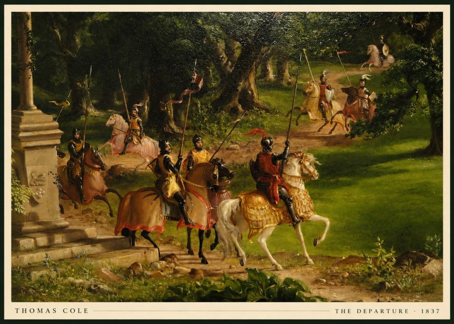 Thomas Cole The Departure III No5 - Plakat