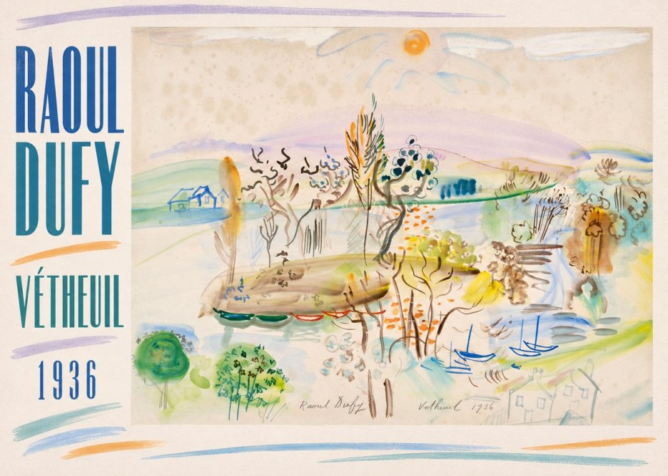 Raoul Dufy Vétheuil No5 - Plakat