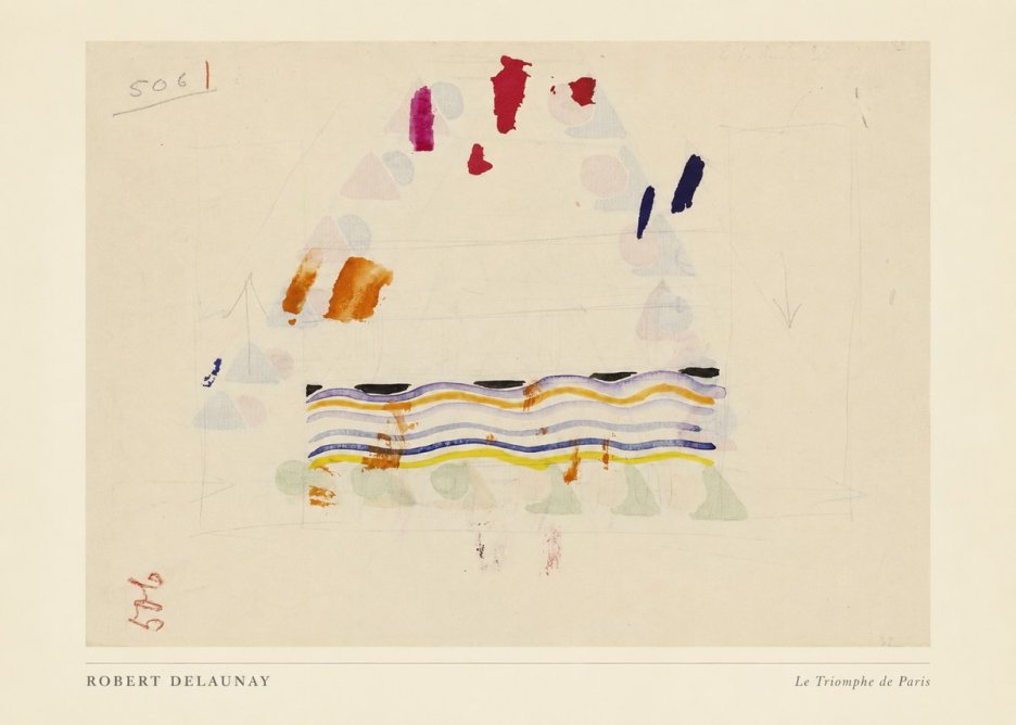 Robert Delaunay Le Triomphe De Paris V No4 - Plakat
