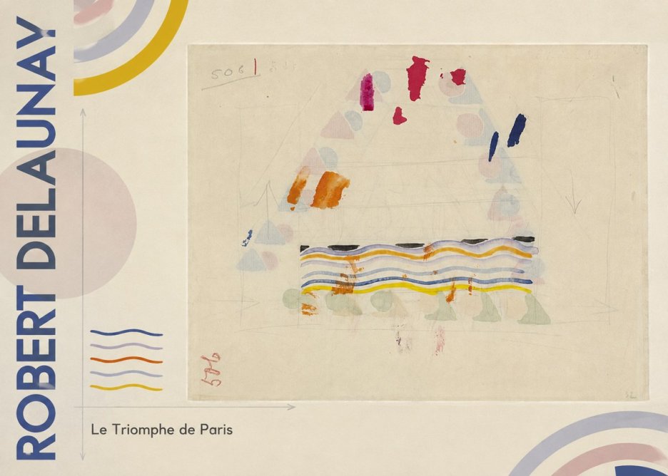 Robert Delaunay Le Triomphe De Paris V No5 - Plakat