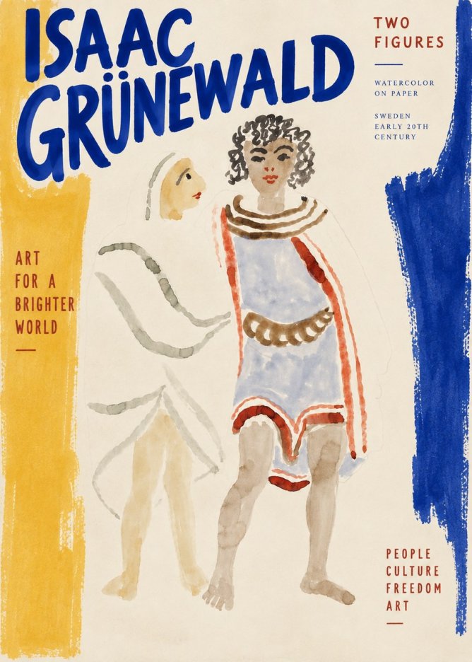 Isaac Grünewald Figures No5 - Plakat