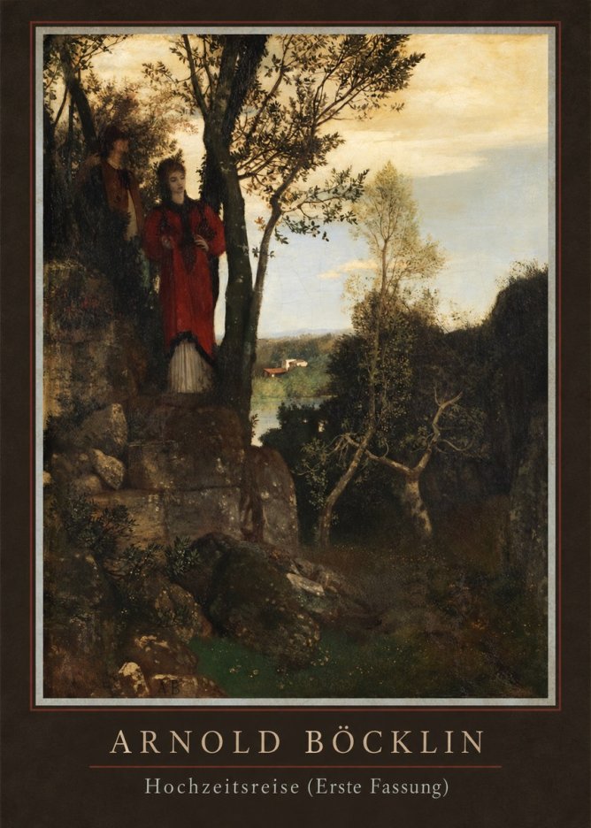 Arnold Böcklin Hochzeitsreise (Erste Fassung) No4 - Plakat