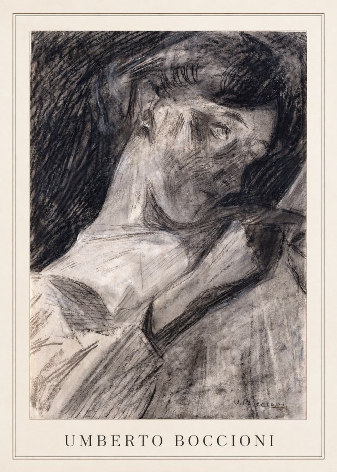 Umberto Boccioni Figure Study II No3 - Plakat