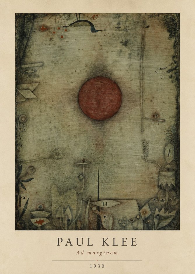 Paul Klee Ad Marginem No5 - Plakat