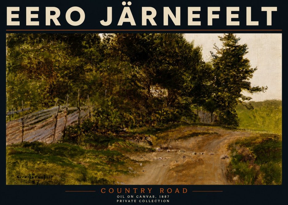 Eero Järnefelt Country Road No5 - Plakat