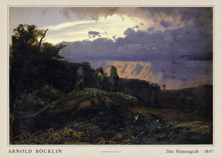 Arnold Böcklin Das Hünengrab No4 - Plakat