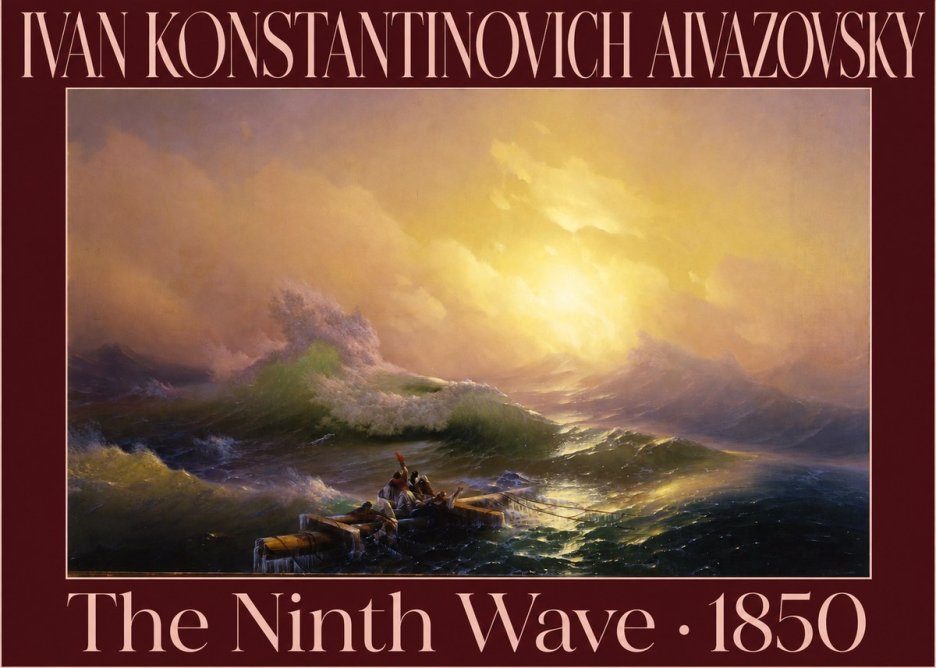 Ivan Konstantinovich Aivazovsky The Ninth Wave III No6 - Plakat